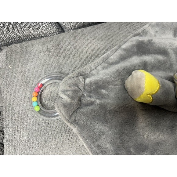 Stephan Baby Elephant Security Blanket Gray Lovey Teether Rattle Toy 2017 8” In - Picture 6 of 11